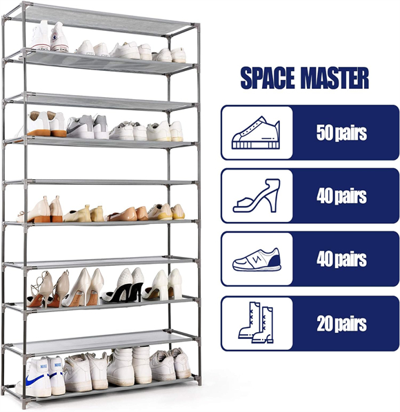 Shoe rack without cover